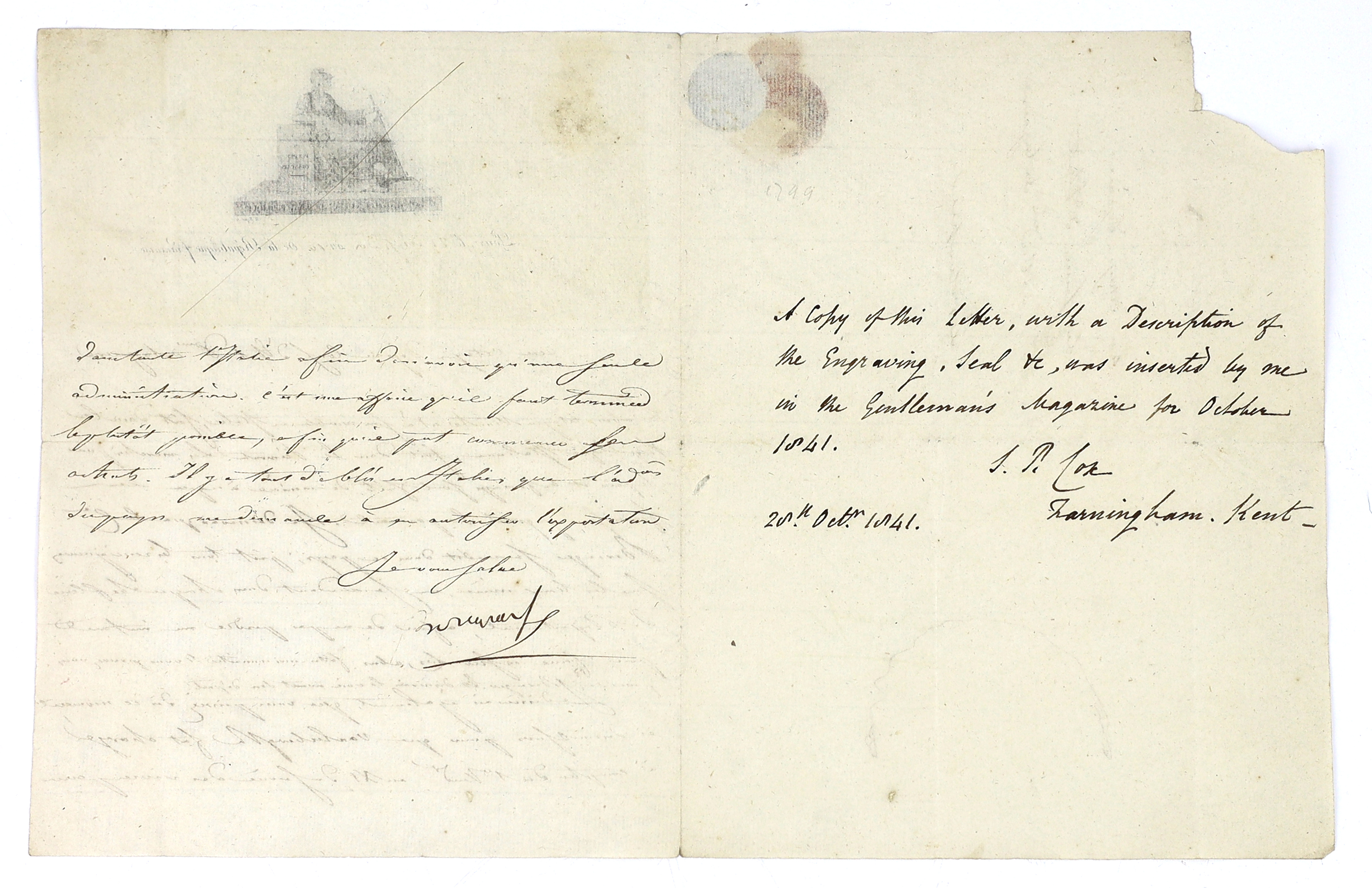 Napoleon Bonaparte (1769-1821), first consul of France; dictated letter, signed Bonaparte, to Citizen [Jean-François Aimé, Comte] Dejean, Councillor of State, Department of War administration; 21 Messidor Year 10 [9 July